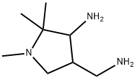 3-Pyrrolidinemethanamine,  4-amino-1,5,5-trimethyl- Struktur