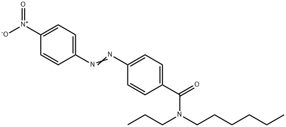 N-Hexyl-4-[(4-nitrophenyl)azo]-N-propylbenzamide Struktur