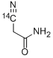 2-CYANOACETAMIDE, [CYANO-14C] Struktur