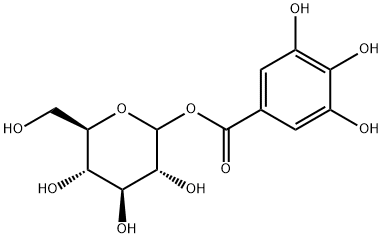 [(2S,3R,4S,5R,6R)-3,4,5-trihydroxy-6-(hydroxymethyl)oxan-2-yl] 3,4,5-trihydroxybenzoate Struktur