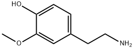 4-(2-氨基乙基)-2-甲氧基苯酚 結(jié)構(gòu)式