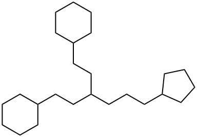 3-(3-Cyclopentylpropyl)-1,5-dicyclohexylpentane Struktur