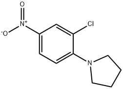 1-(2-chloro-4-nitrophenyl)pyrrolidine Struktur