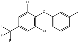 1,3-DICHLORO-2-M-TOLYLOXY-5-TRIFLUOROMETHYL-BENZENE Struktur