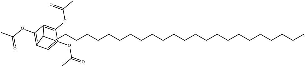 7-Tetracosylbicyclo[3.1.1]hepta-1(6),2,4-triene-2,3,6-triol triacetate Struktur