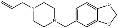 4-[(1,3-Benzodioxol-6-yl)methyl]-1-allylpiperazine Struktur