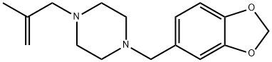 1-(2-Methylallyl)-4-(3,4-methylenedioxybenzyl)piperazine Struktur