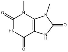 7,9-dihydro-3,9-dimethyl-1H-purine-2,6,8(3H)-trione Struktur