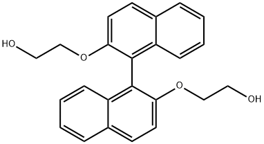 2,2'-Bis(2-hydroxyethoxy)-1,1'-binaphthyl Struktur