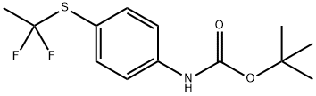 Carbamic acid, [4-[(1,1-difluoroethyl)thio]phenyl]-, 1,1-dimethylethyl ester (9CI) Struktur