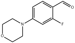 2-FLUORO-4-(N-MORPHOLINO)-BENZALDEHYDE Struktur