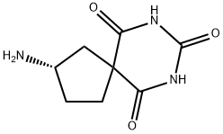 7,9-Diazaspiro[4.5]decane-6,8,10-trione,2-amino-,(2S)-(9CI) Struktur