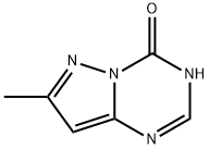 Pyrazolo[1,5-a]-1,3,5-triazin-4(1H)-one,  7-methyl-  (9CI) Struktur