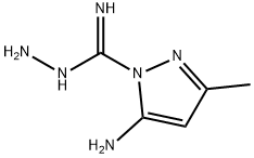 1H-Pyrazole-1-carboximidic  acid,  5-amino-3-methyl-,  hydrazide Struktur