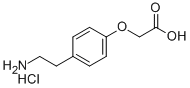 2-(4-(2-AMINOETHYL)PHENOXY)ACETIC ACID HYDROCHLORIDE Struktur