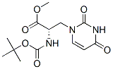 N-(t-Butoxycarbonyl)alanine, 3-uracil-1-yl-, methyl ester Struktur