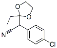 alpha-(4-chlorophenyl)-2-ethyl-1,3-dioxolane-2-acetonitrile 結(jié)構(gòu)式