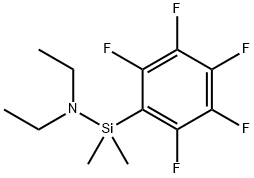 PENTAFLUOROPHENYLDIMETHYLSILYLDIETHYLAMINE Struktur