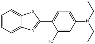 2-(2'-hydroxy-4'-diethylaminophenyl)benzothiazole Struktur