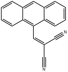 (9-ANTHRYLMETHYLENE)MALONONITRILE Struktur