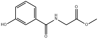 N-(3-Hydroxybenzoyl)glycine methyl ester Struktur