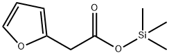 2-Furanacetic acid trimethylsilyl ester Struktur