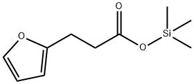 2-Furanpropanoic acid trimethylsilyl ester Struktur