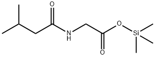 N-(3-Methyl-1-oxobutyl)glycine trimethylsilyl ester Struktur