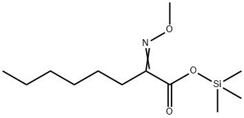 2-(Methoxyimino)octanoic acid trimethylsilyl ester Struktur