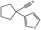 alpha-(3-thienyl)-alpha,alpha-cyclotetraMethylene-acetonitrile Struktur