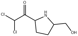 Ethanone, 2,2-dichloro-1-[5-(hydroxymethyl)-2-pyrrolidinyl]- (9CI) Struktur