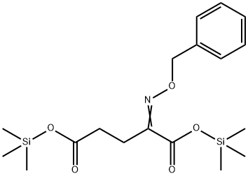 2-[(Phenylmethoxy)imino]pentanedioic acid bis(trimethylsilyl) ester Struktur