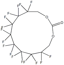 1,1,2,2,3,3,4,4,5,5,6,6,7,7,8,8-Hexadecafluoro-1,8-bis[(methoxycarbonyl)oxy]octane Struktur