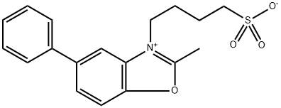 benzoxazolium, 2-methyl-5-phenyl-3-(4-sulfobutyl)-,hydroxide, inner salt Struktur