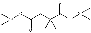 2,2-Dimethylbutanedioic acid bis(trimethylsilyl) ester Struktur