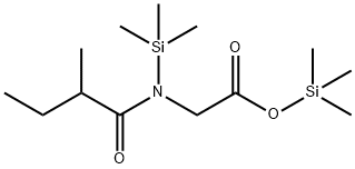 Glycine, N-(2-methyl-1-oxobutyl)-N-(trimethylsilyl)-, trimethylsilyl e ster Struktur