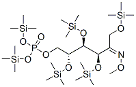 1-O,3-O,4-O,5-O-Tetrakis(trimethylsilyl)-6-O-[bis(trimethylsilyloxy)phosphinyl]-D-fructose O-methyl oxime Struktur