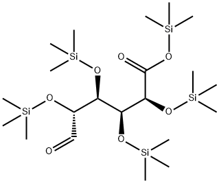 2-O,3-O,4-O,5-O-Tetrakis(trimethylsilyl)-D-glucuronic acid trimethylsilyl ester Struktur