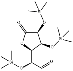 2-O,4-O,5-O-Tris(trimethylsilyl)-D-glucuronic acid 6,3-lactone Struktur