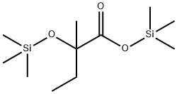 2-Methyl-2-[(trimethylsilyl)oxy]butyric acid trimethylsilyl ester Struktur