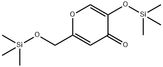 2-[(Trimethylsilyloxy)methyl]-5-(trimethylsilyloxy)-4H-pyran-4-one Struktur