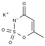 Acesulfame potassium Struktur