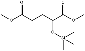 2-(Trimethylsiloxy)pentanedioic acid dimethyl ester Struktur