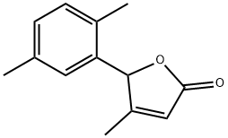 5-(2,5-Dimethylphenyl)-4-methyl-2(5H)-furanone Struktur