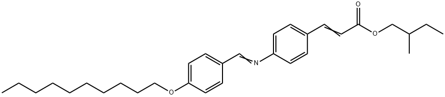 (S)-(+)-2-METHYLBUTYL 4-(4-DECYLOXYBENZ& Struktur