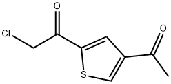 Ethanone, 1-(4-acetyl-2-thienyl)-2-chloro- (9CI) Struktur