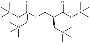 (S)-3-[[Bis(trimethylsiloxy)phosphinyl]oxy]-2-(trimethylsiloxy)propanoic acid trimethylsilyl ester Struktur