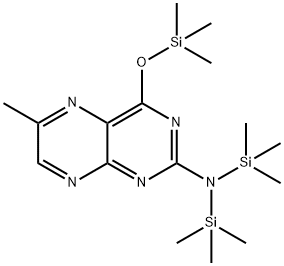 6-Methyl-N,N-bis(trimethylsilyl)-4-[(trimethylsilyl)oxy]-2-pteridinamine Struktur