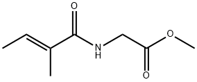 N-[(E)-2-Methyl-1-oxo-2-butenyl]glycine methyl ester Struktur