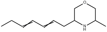 3-(2,4-Heptadienyl)-5-methylmorpholine Struktur